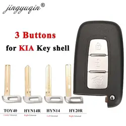 jinyuqin Car Remote Smart Key Shell Case Fob dla KIA Soul Sportage Sorento Mohave K2 K5 Rio Optima Forte Cerato