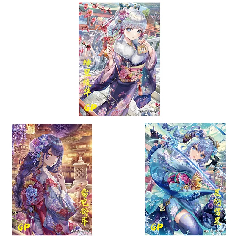 Goddess Carnival NNS-02 TCG Box Collection card Child toy Raiden Shogun Yae Miko Anime People cards