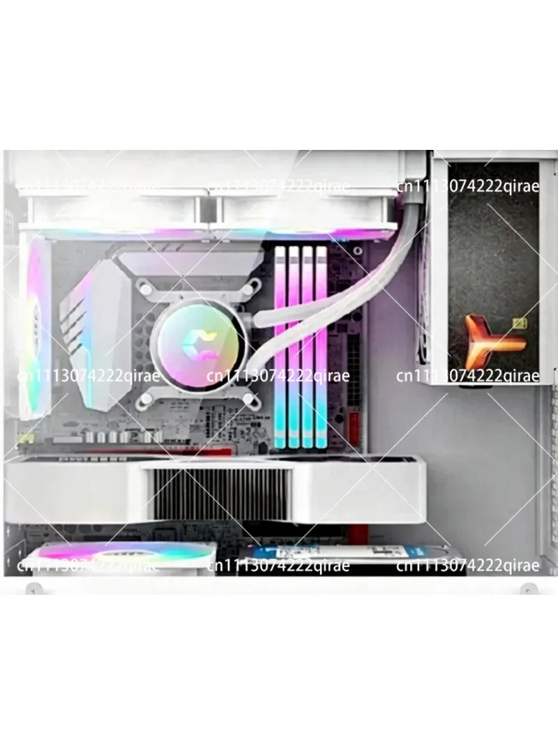 S9 M-ATX Computer Case White Desktop Empty Host Support 240mm Water Cooling Side Transparent Portable Mini PC Case