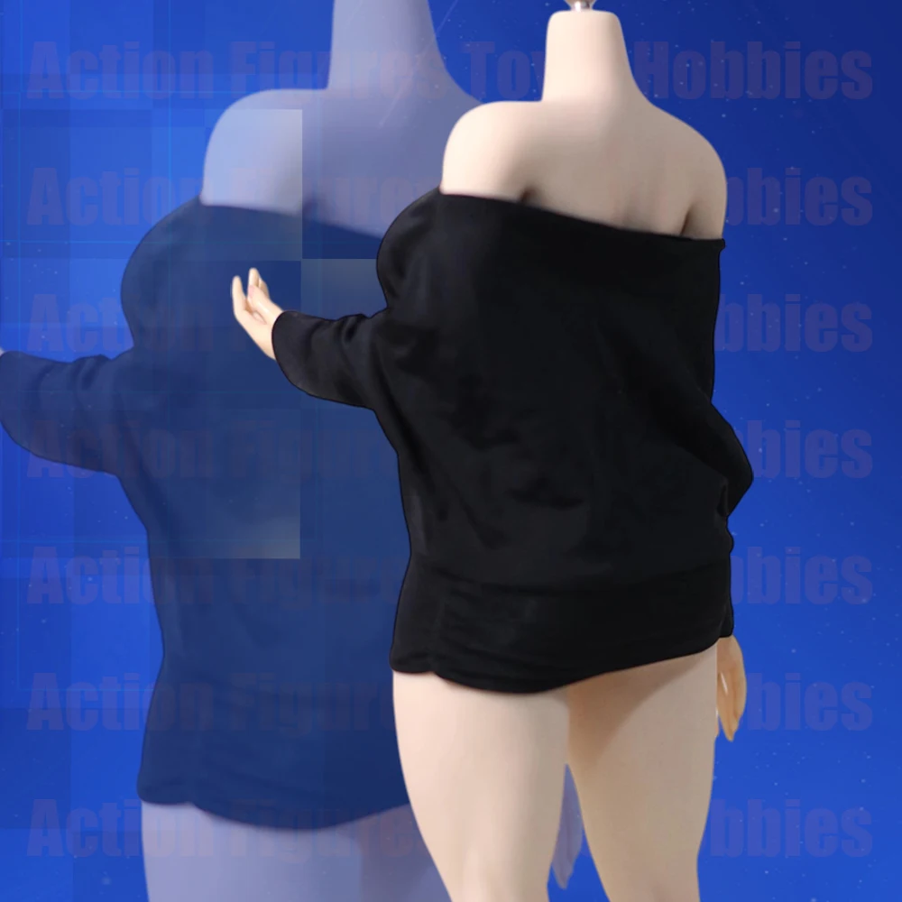 

В наличии масштаб 1/6, женское сексуальное мини-платье с длинными рукавами «летучая мышь» и открытыми плечами, юбка на бедрах для 12-дюймовой экшн-фигурки, модель тела, игрушки