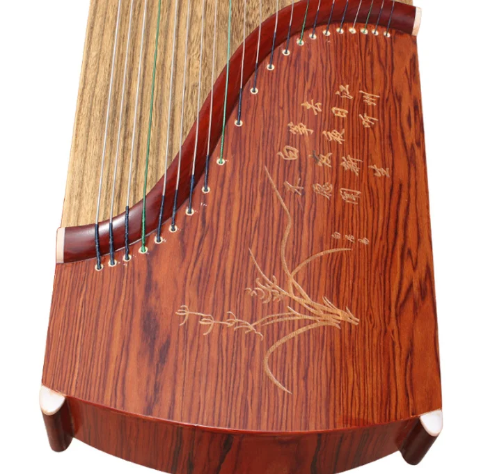 Mahogany Inlaid Guzheng Instrument Beginners Manufacturers Direct Portable Entry To Play Grade Test Instruments