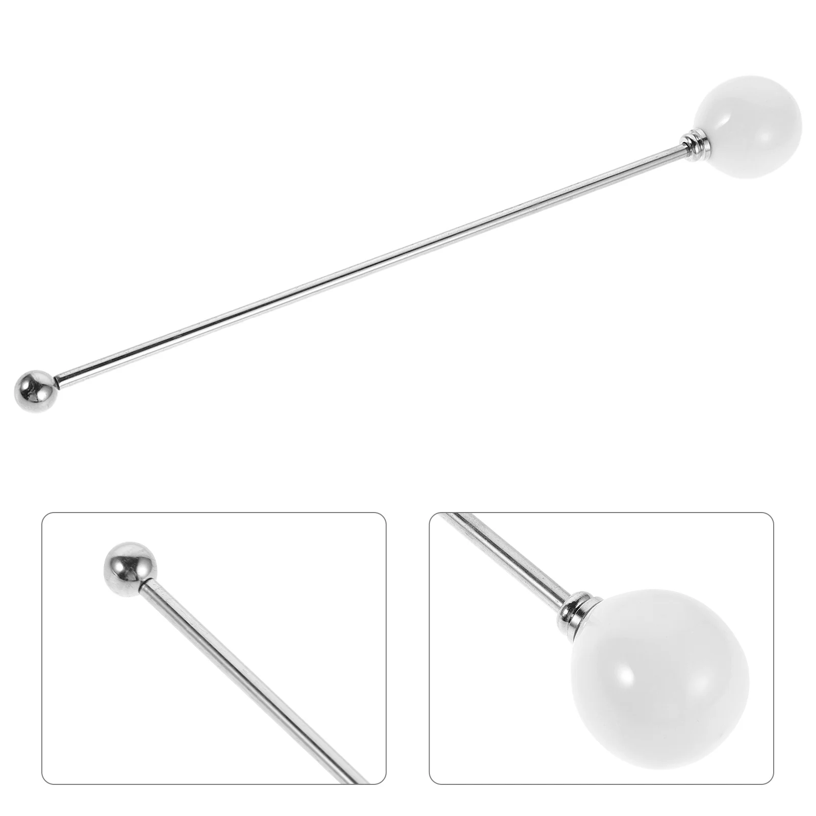 

4pcs Stainless Steel Stirrer Rod 6.7" Reusable Beverage Mixing Stick For Coffee Tea Whiskey Cocktail Bar Drink Mixer Tools