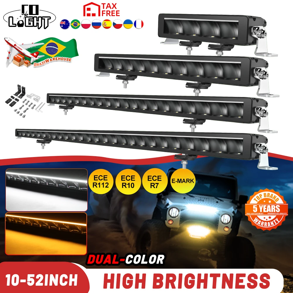 

CO LIGHT Led Light Bar 22 Inch Led Bar Spot Flood Combo Offroad Driving Lights 3500K 6500K DRL for ATV UTV Polaris Trucks Boat