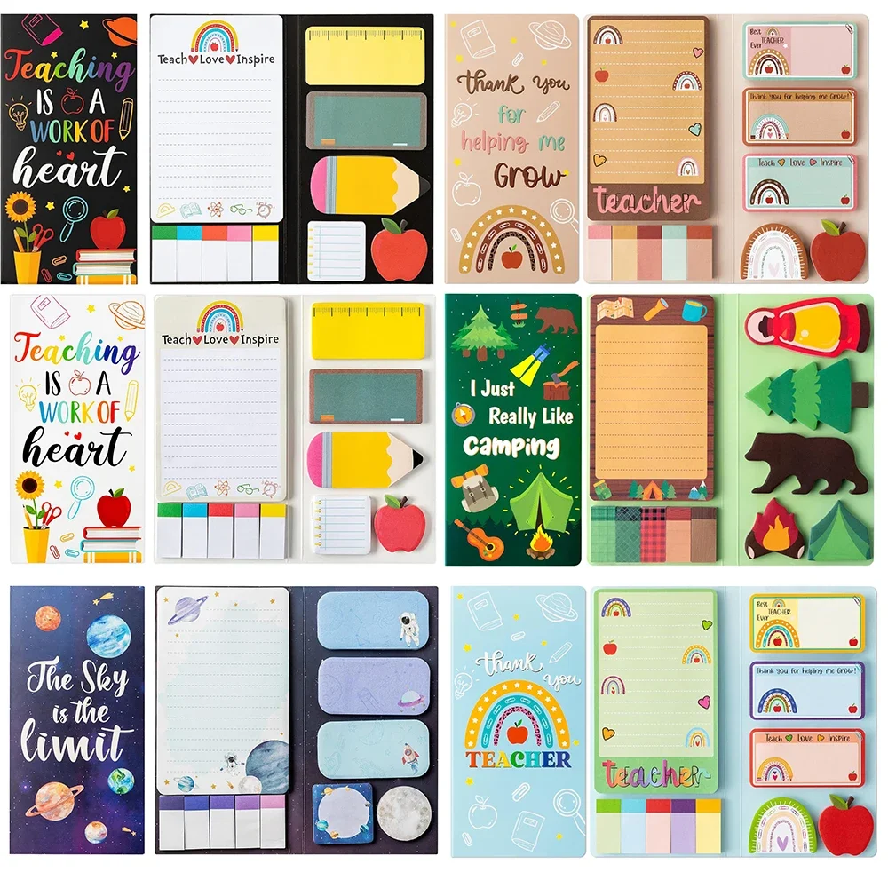 550 fogli Cute Animal Sticky Notes studenti Memo Index Stickers segnalibro cancelleria forniture per ufficio scolastico