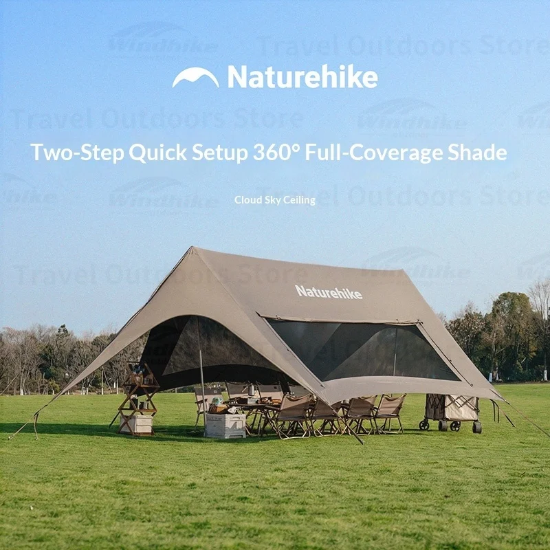 Naturehike Titanium Black Canopy Sun Shelter 3-4 People