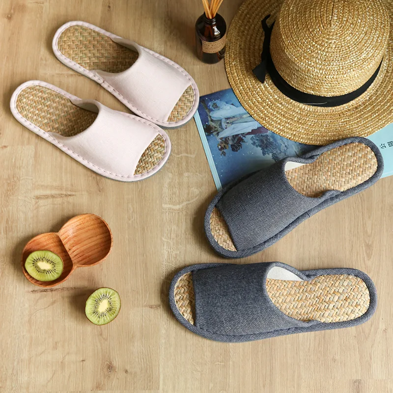 

Summer Japanese cotton and linen sandals indoor rubber outcrop home shoes YY27