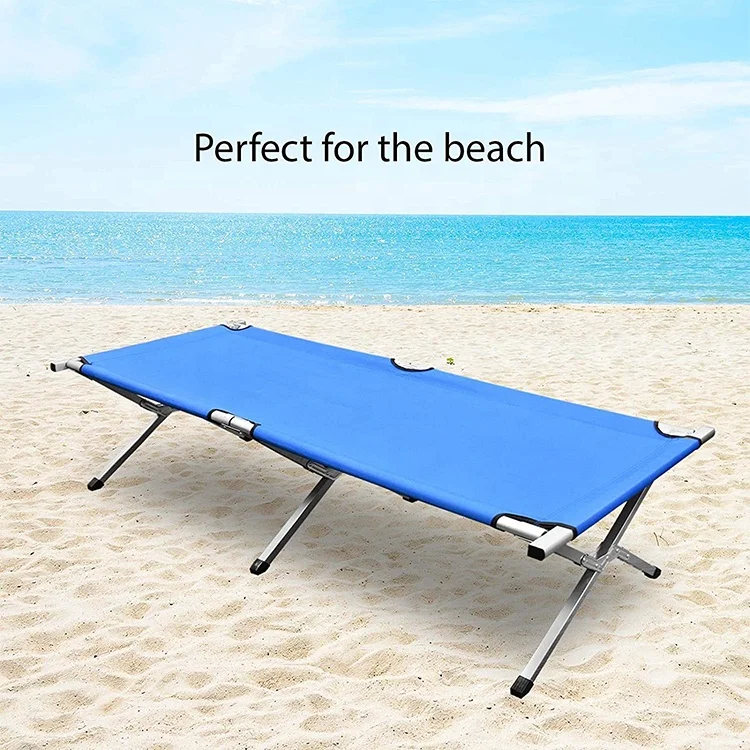 Folding Camping Cot Extra Strong Single Person Small-Collapsing Bed in a Bag w/Pillow for Indoor and Outdoor