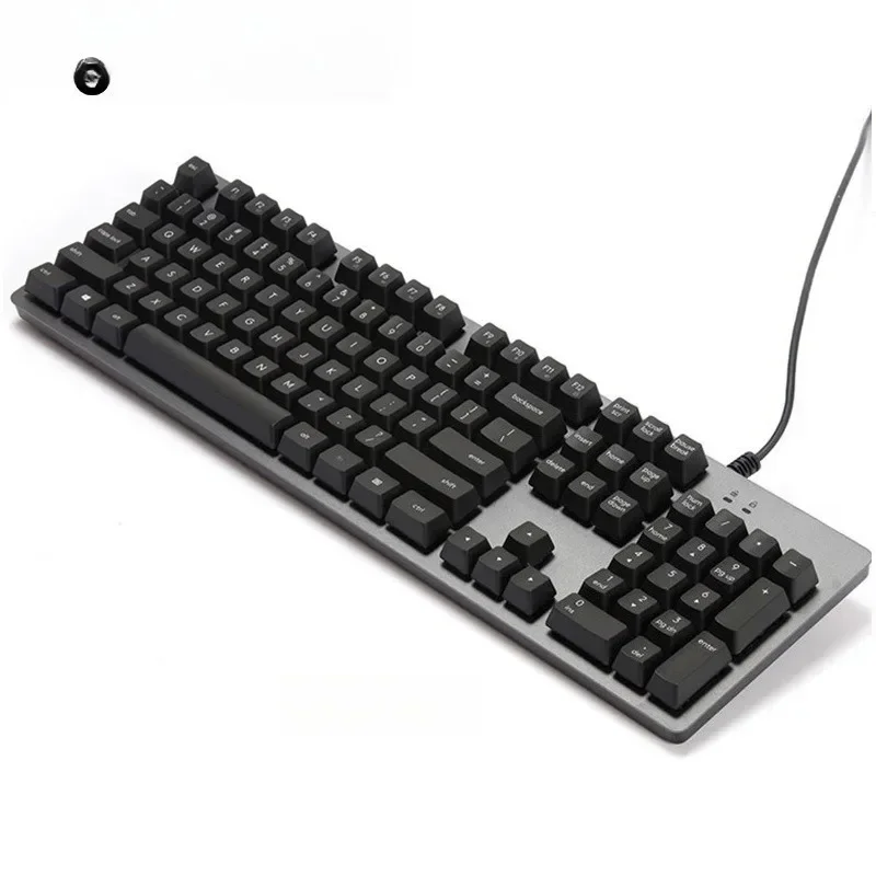 

mechanical keyboard office game metal panel monochrome backlight