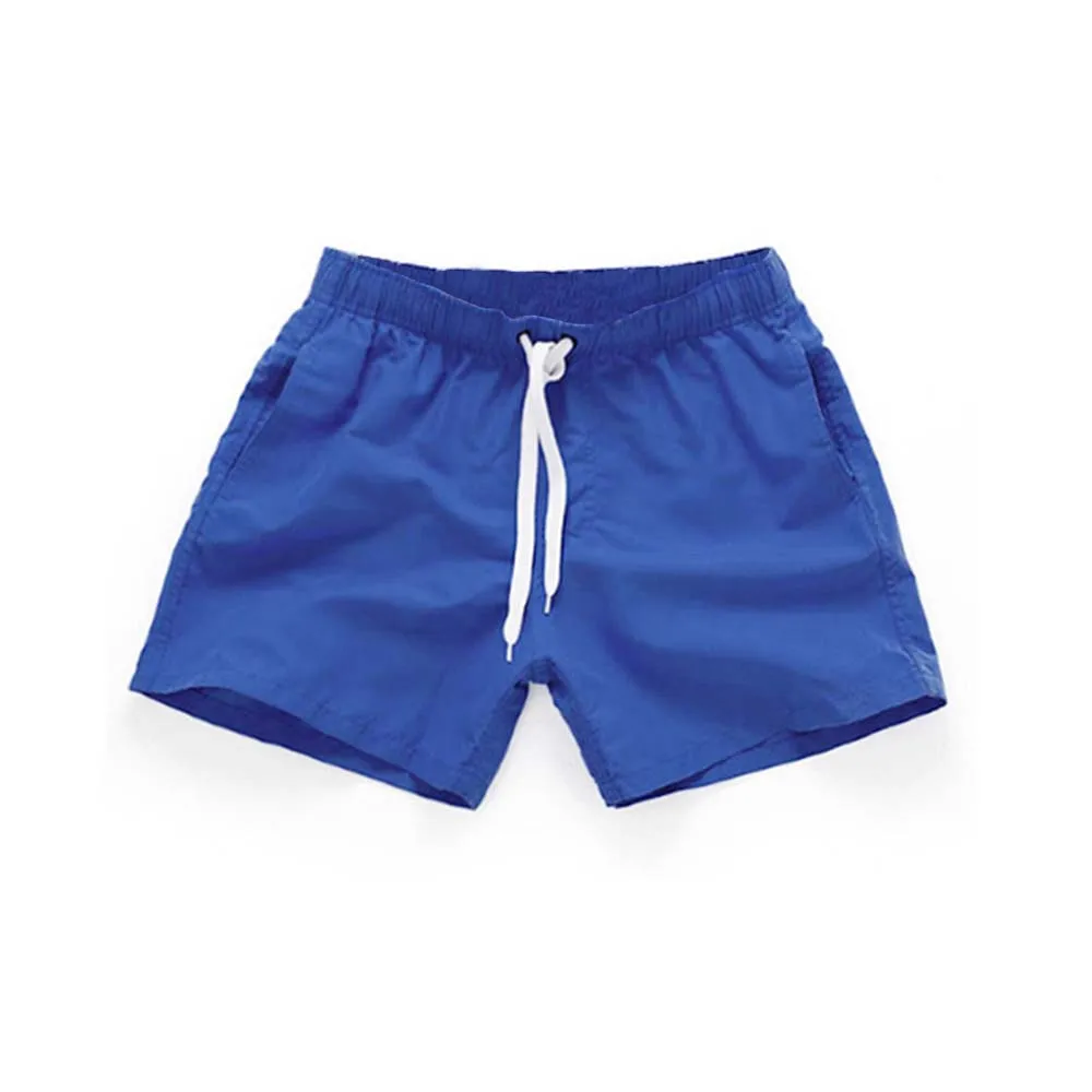 2024 New Men\'s Solid Color Sports Straight Shorts Thin Casual