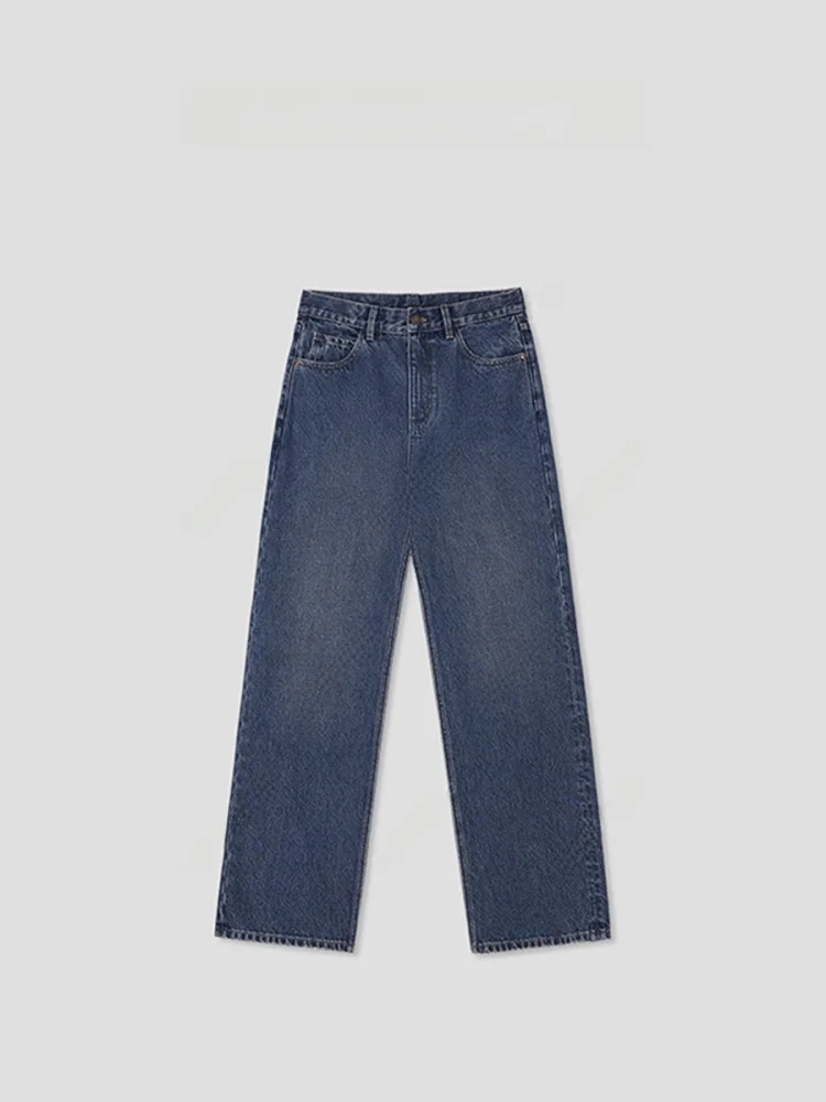 

Женские джинсы премиум-класса Romance Studio Casual Fashion, длинные, из бархатного бамбукового волокна, прямого кроя, с эффектом «софт-тач», модель AE Line, 43NS077