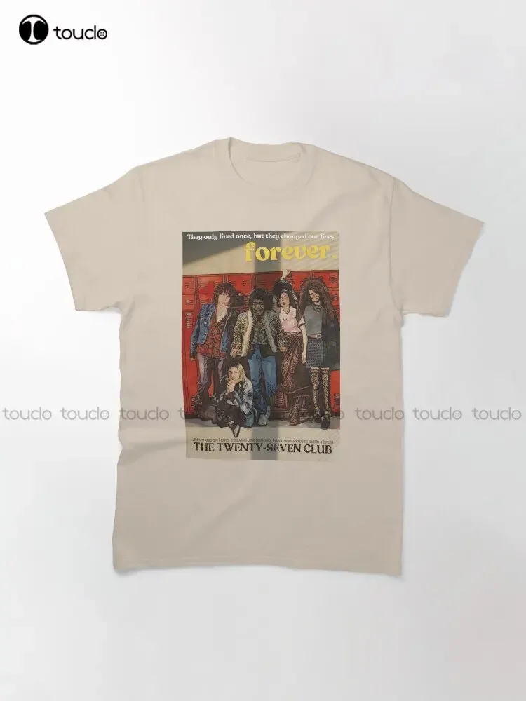 27 نادي عبادة كلاسيك ، أسطورة كلاسيكية تي شيرت قميص للنساء تي شيرت مطبوع مخصص الكبار في سن المراهقة للجنسين الطباعة الرقمية تي شيرت