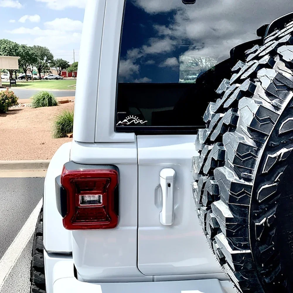 ملصقات سيارات لطيفة على شكل موجة جبلية، شارات فينيل لتزيين الجسم، ملحقات حرفية مقاومة للماء