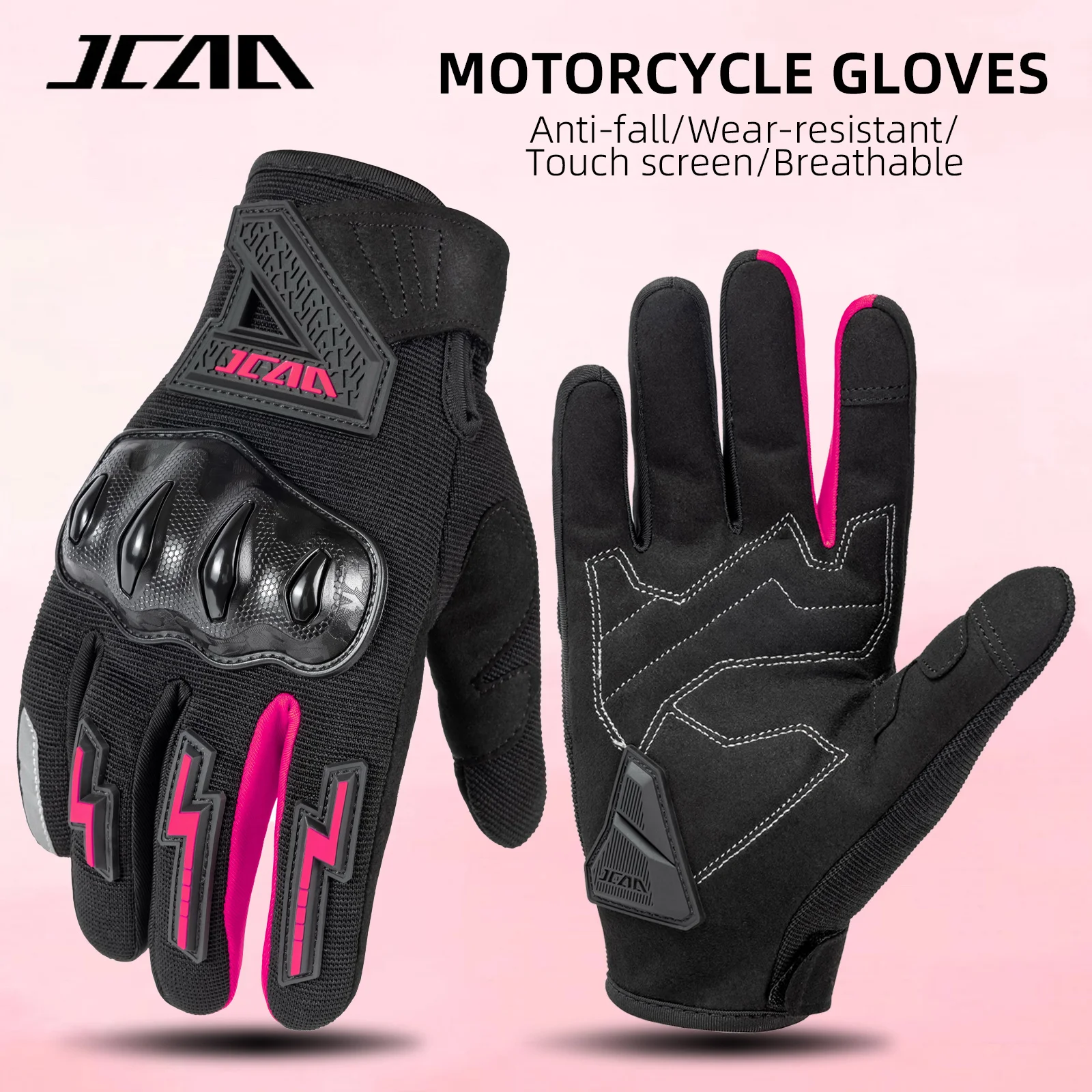 

Women's Summer Breathable Touch Motorcycle Gloves Lady Pink Moto Glove Motocross Cycling Biker Gloves Motorcycle Equipment