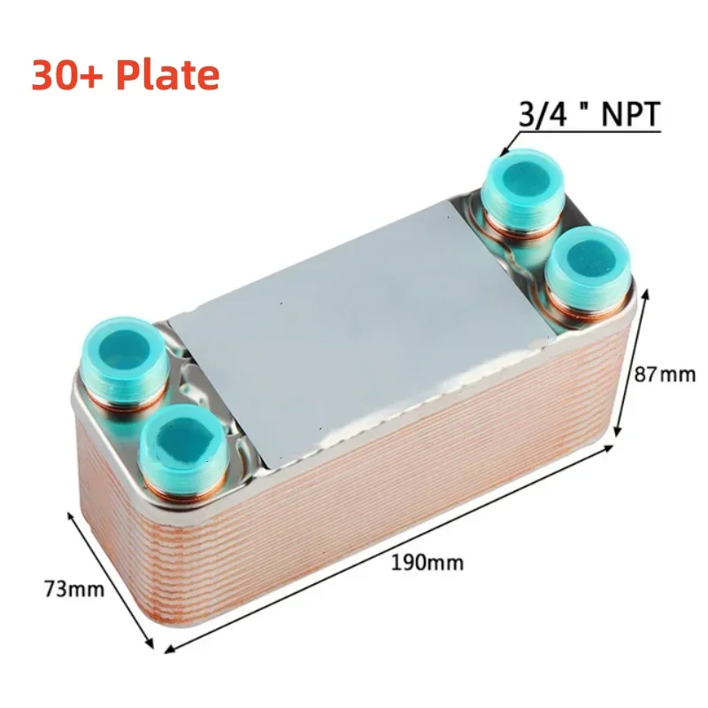 Plates Heat Exchanger Wort Chiller, Stainless Steel Counterflow Chiller Homebrew Beer Cooler Garden Hose Rapid Cooling