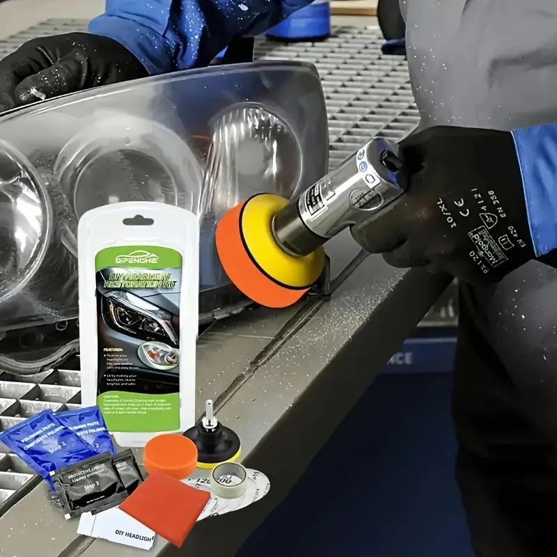 

Трансграничный набор для полировки автомобильных фар, ремонт фар, полировщик ламп, чистящий крем для ухода за автомобилем