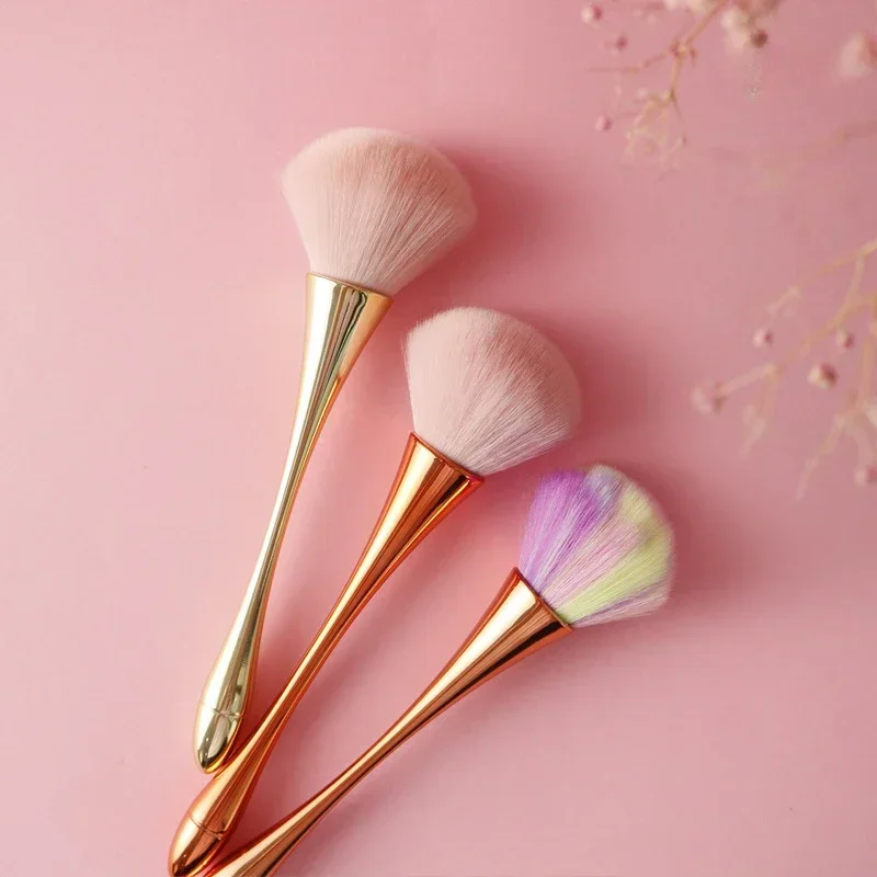 Rose Gold Powder Blush Brush Professional Make Up Brush Large Cosmetic Face Cont Cosmetic Face Cont Brocha Colorete Make Up Tool