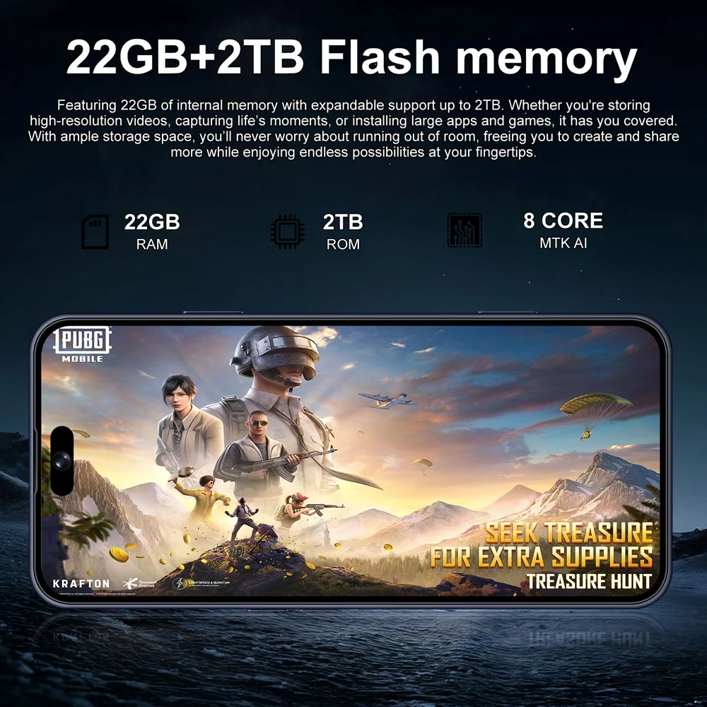 iFone 17 Pro Maxi Mobiltelefone Smartphone Android Smartphone 5G Handy 7,3" Original 22GB+2TB Gesichtserkennung Dual-SIM 7800mAh Generalüberholt – Detail 10