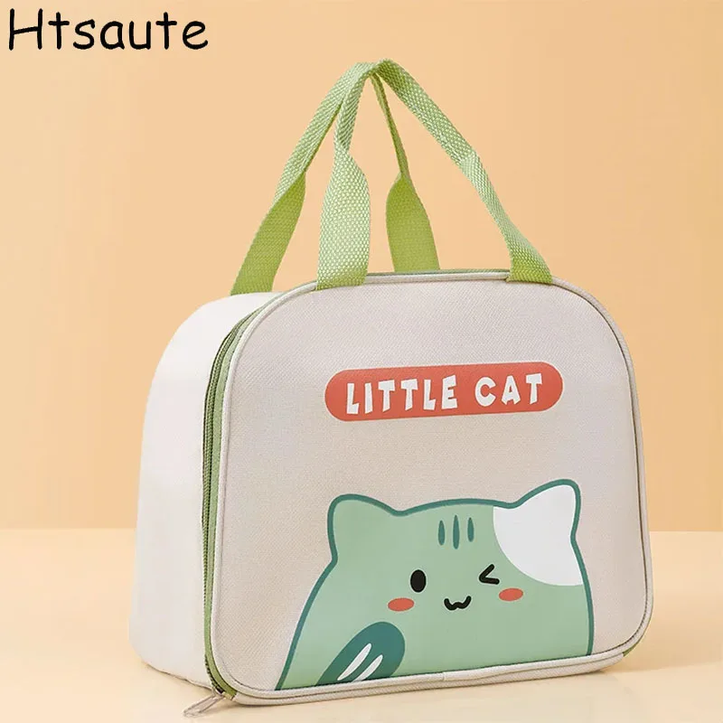 Children School Food Storage Bag Portable Lunch Bag For Women Handbags Ice Cooler Picnic Bags Insulated Thermal Lunch Box Pouch