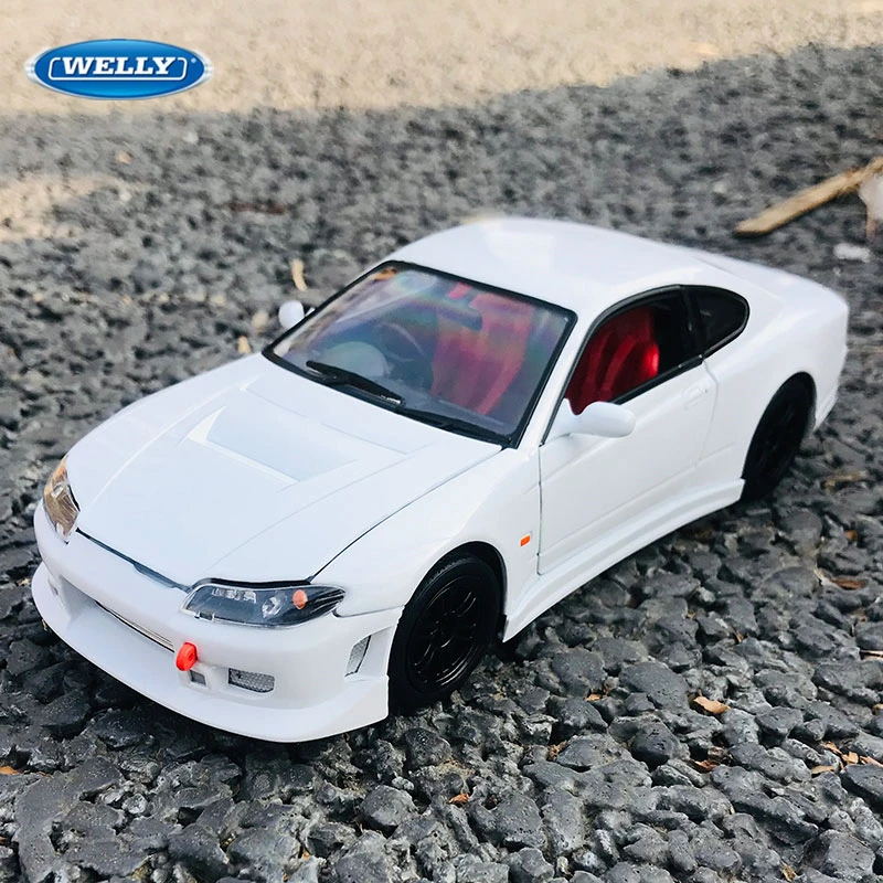 

Модель спортивного автомобиля Welly 1:24 Nissan Silvia S15, литая металлическая Игрушечная модель гоночного автомобиля, Коллекционная модель в подарок