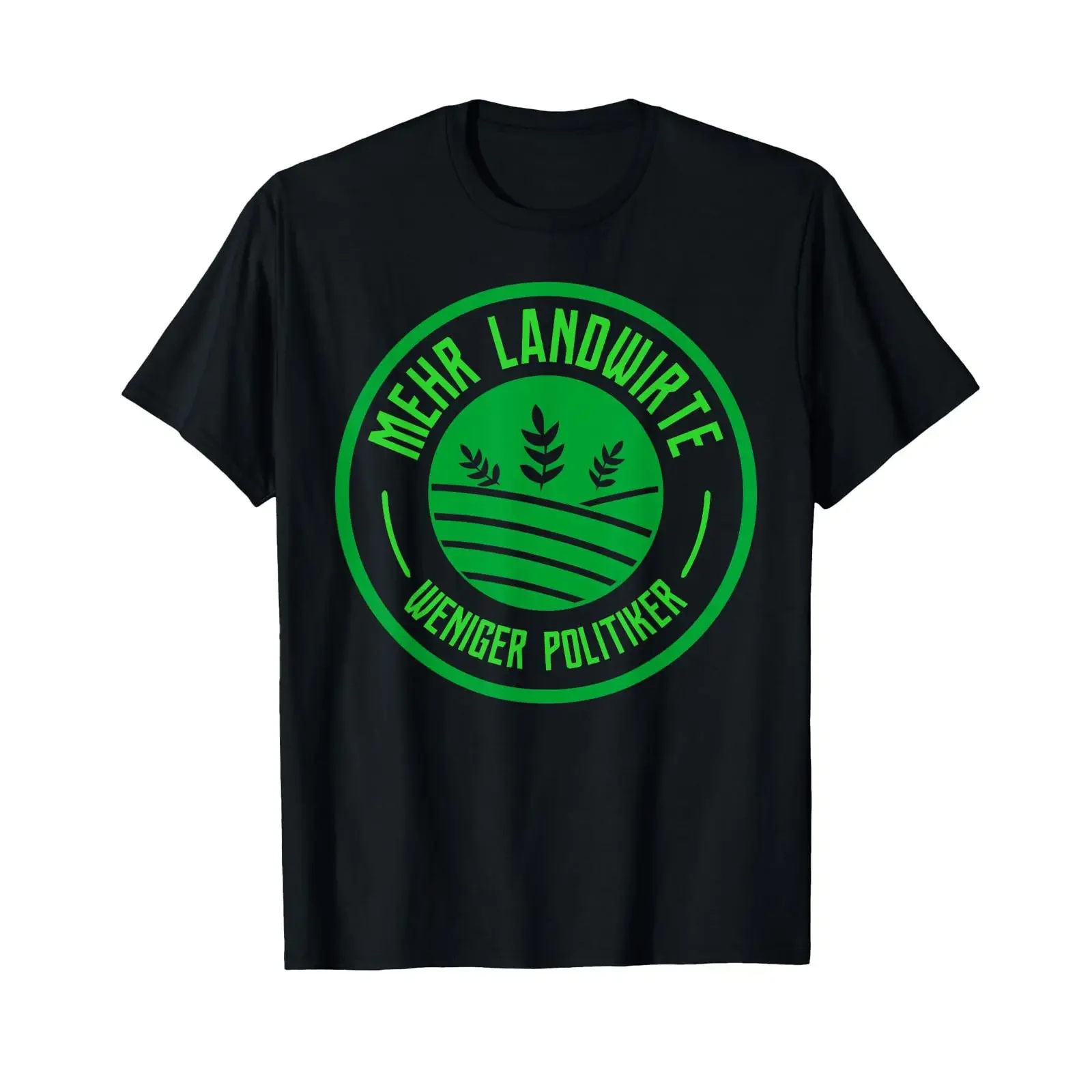 T-shirt Farmer Tractor avec citation sur l'agriculture, « Moins de politiciens », style vintage, lavé, confortable, unisexe, vêtements graphiques doux pour créateurs