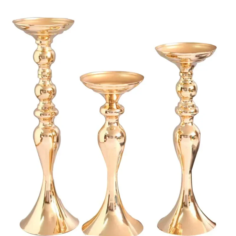 Clearance_Candle Holders Christmas Decorations Wedding Centerpieces Lantern Stand Home Gold Flower Vase Table Centerpiece Event  image 6