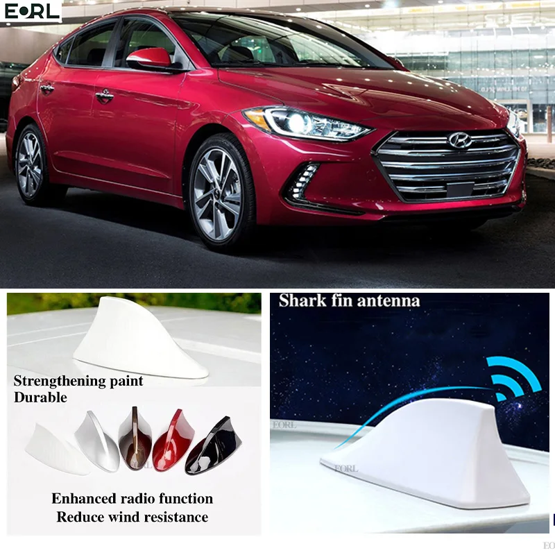 

For Hyundai Elantra Shark Fin Antenna FM Signal Super Aerials Amplifier Waterproof Signal Amplifier FM/AM Radio Aerials