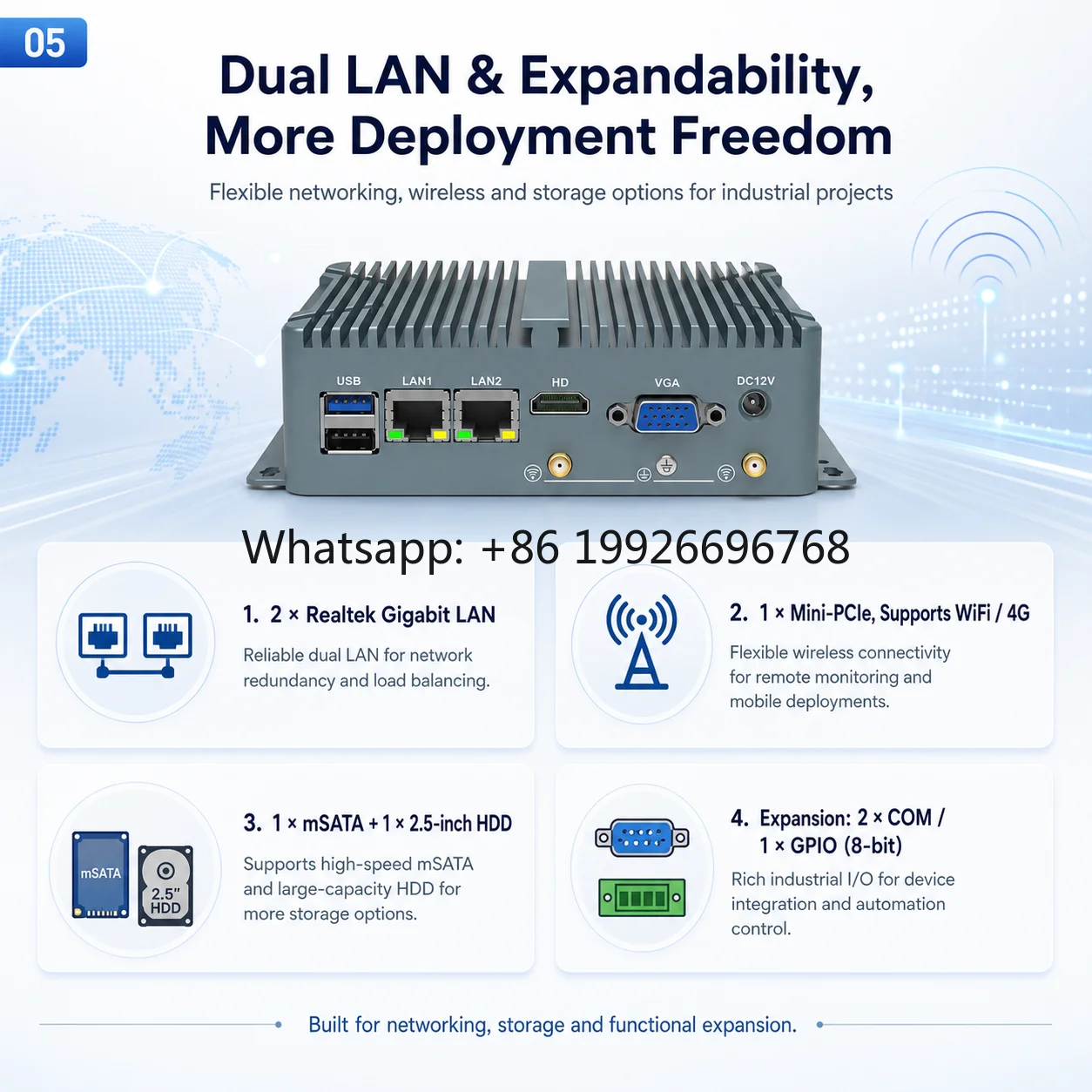 Fanless Embedded Box Computer J6412 N100 I3-4005U CPU Dual LAN 2 COM USB HD VGA SSD for Automation Cabinet Control Industrial Pc