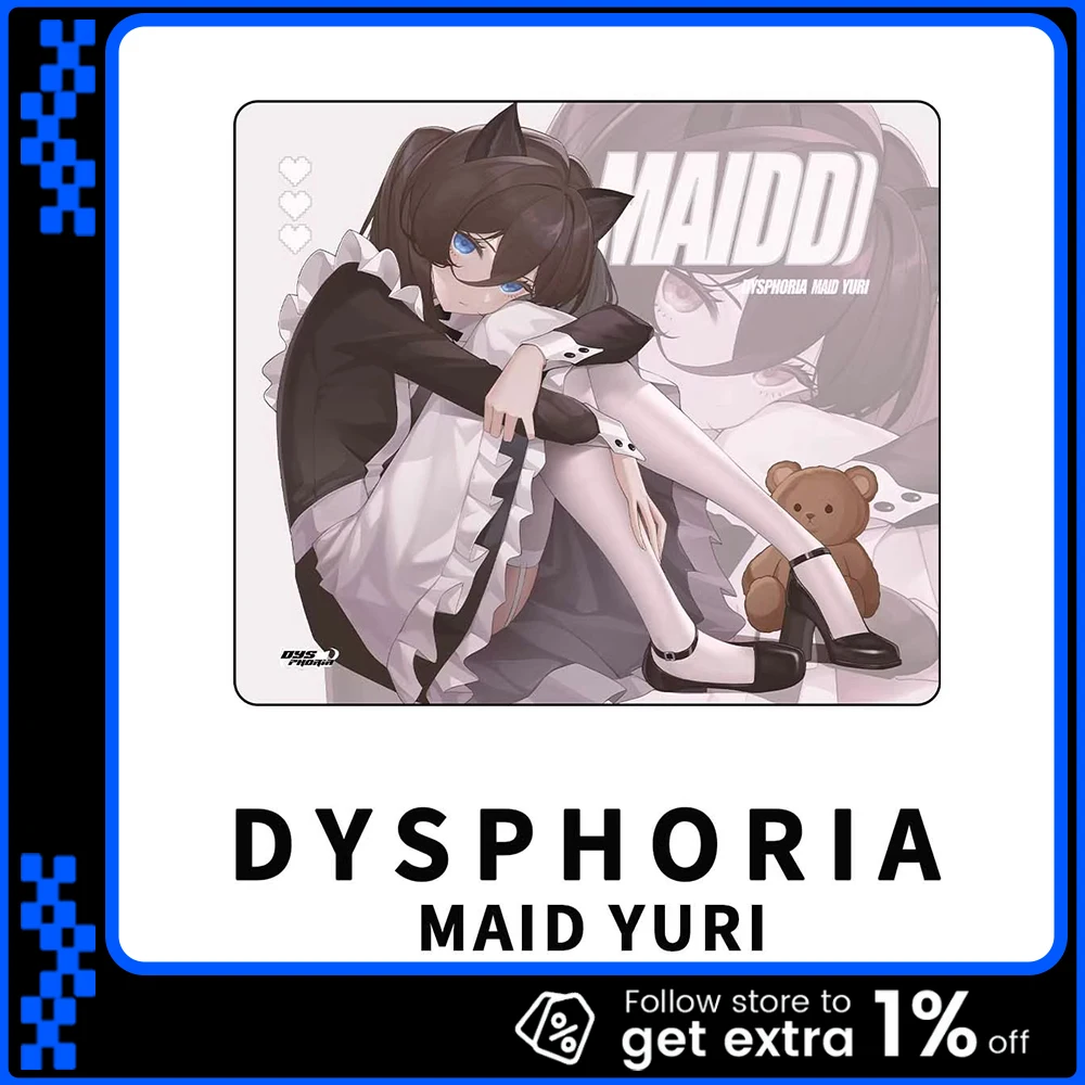 

Коврик для мыши DYSPHORIA Yuri1.5, нейтральный дизайн, гладкий, для CSGO, APEX, Valorant, аксессуары для ПК, подарки