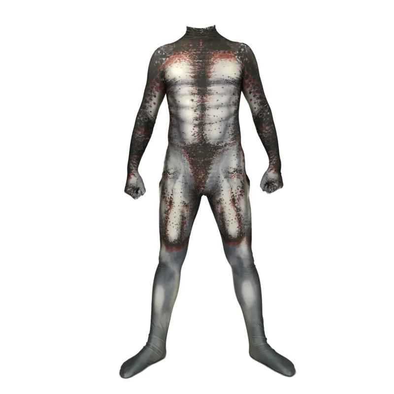 Męski drapieżnik przebranie na karnawał z nadrukiem 3D Spandex Zentai męski drapieżnik podstawowy kombinezon na Halloween superbohater kombinezony dla dorosłych dzieci
