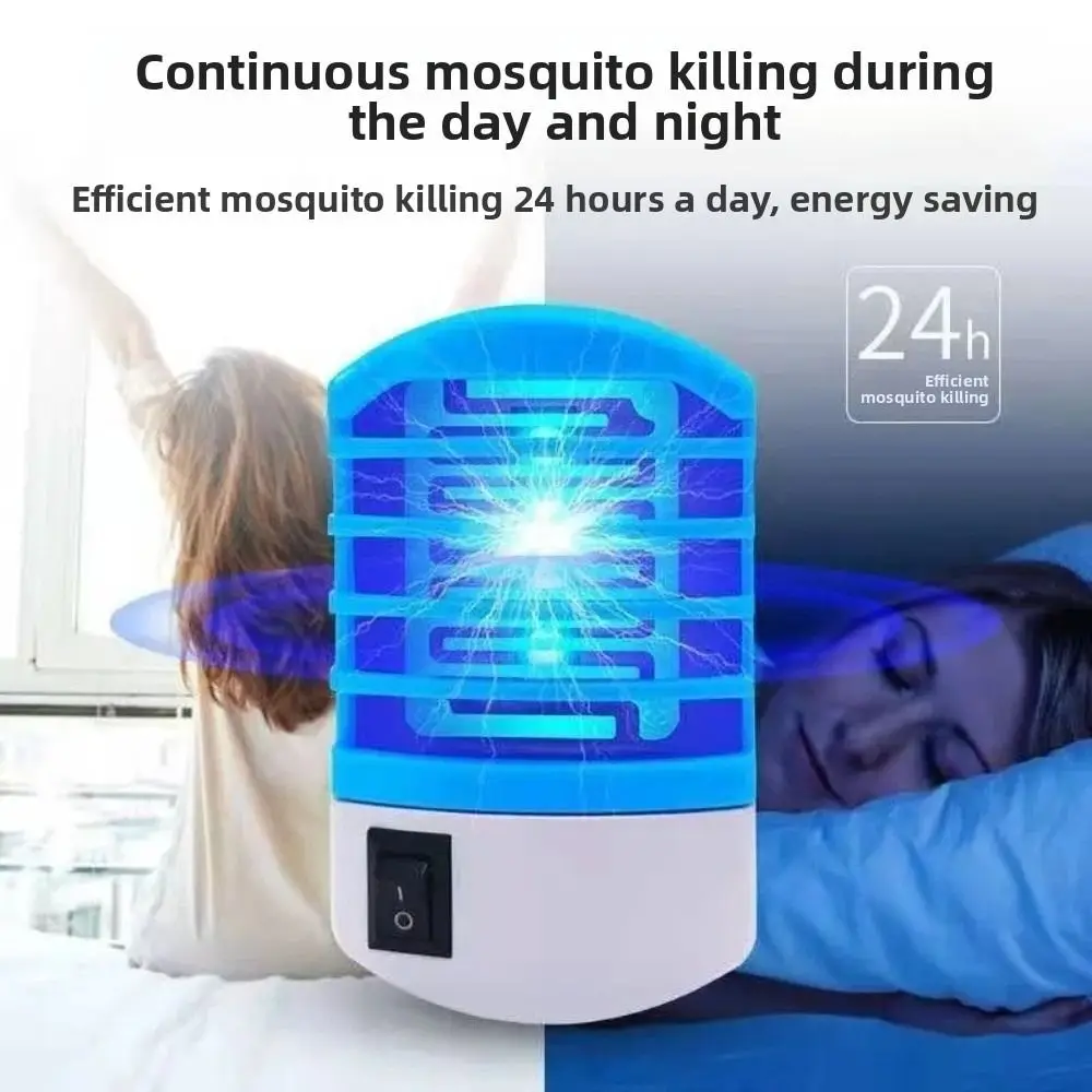New Blue Light Electric Mosquito Killer Pug-in Energy-saving Mosquito Repellent Lamp Safety Fly Swatter Indoor Household