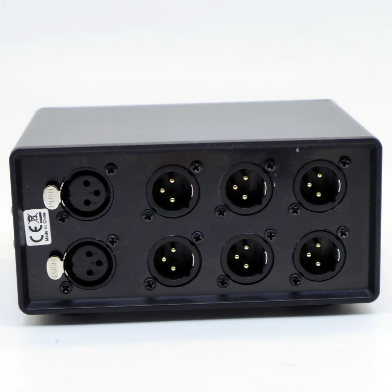 Audio Signal Input and Output Selection Converter, 1 em 3 saídas, XLR balanceado, passivo, pré-amplificadores, estéreo, 3 conjuntos
