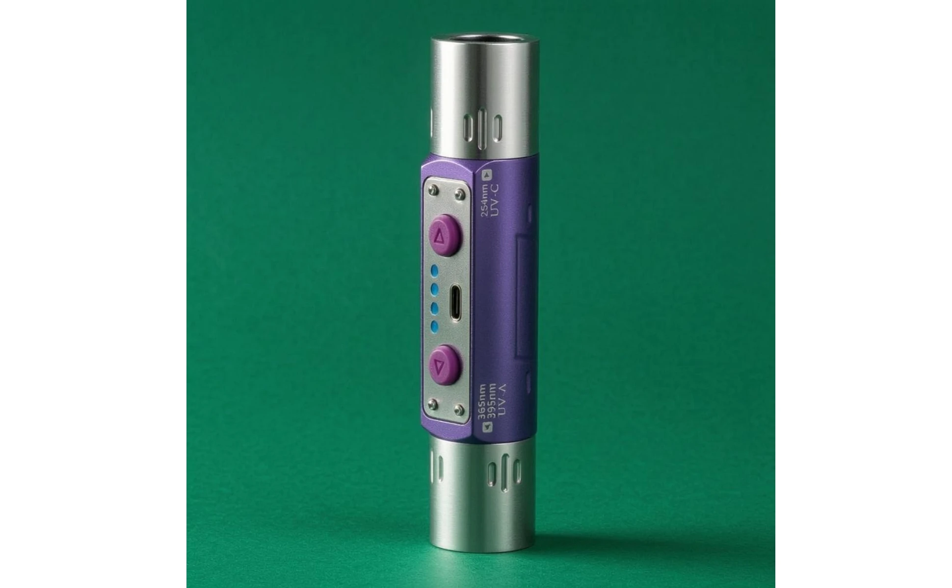 Two Wavelength Flashlight Type-C Charging Handheld Tool Portable Gear Gift Box