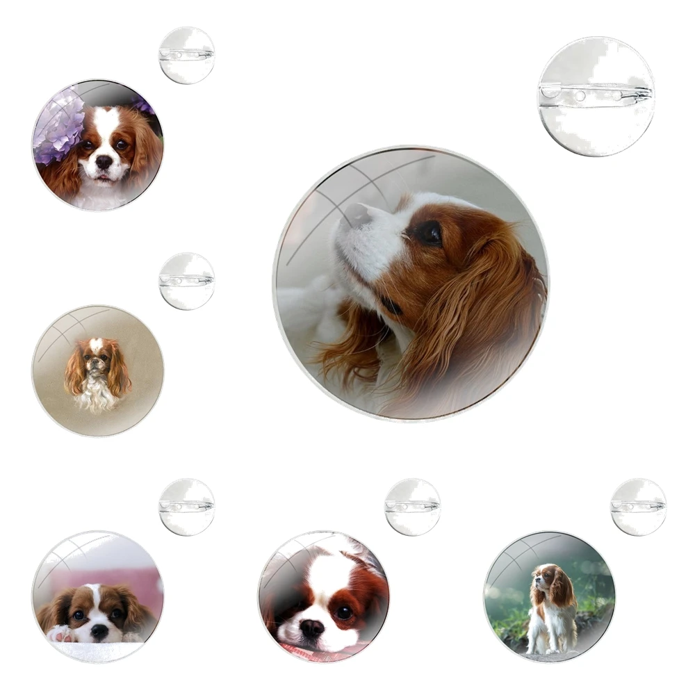 Badge Brooch Pin Accessories For Clothes Backpack Decoration gift Cavalier King Charles Spaniel dog