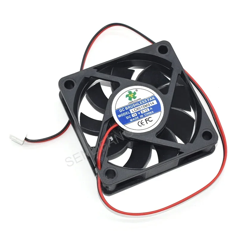 60*60*15MM 6CM LC6015MS14 DC14V 0.15A Power Cooling Fan 2Pin