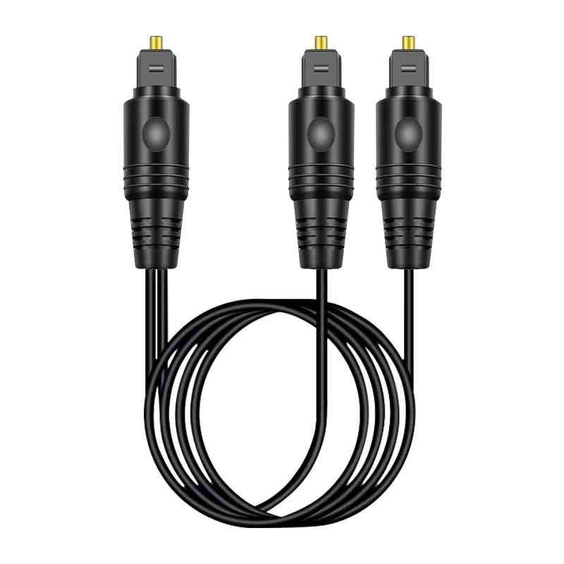 Digital Audio Splitter 1 Male Input 2 Male Outputs For Home Theater For PS4 For XBOX For BLU-RAY Players Optical Audio Splitter