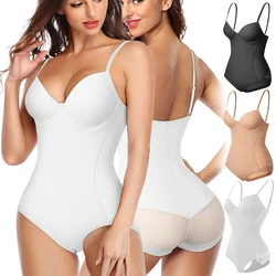 Womens Bodysuit Shapewear Built in bra One-Piece Slim Body Shaper Underwear Tummy Control Butt Lifter Shapers Open Crotch Corset