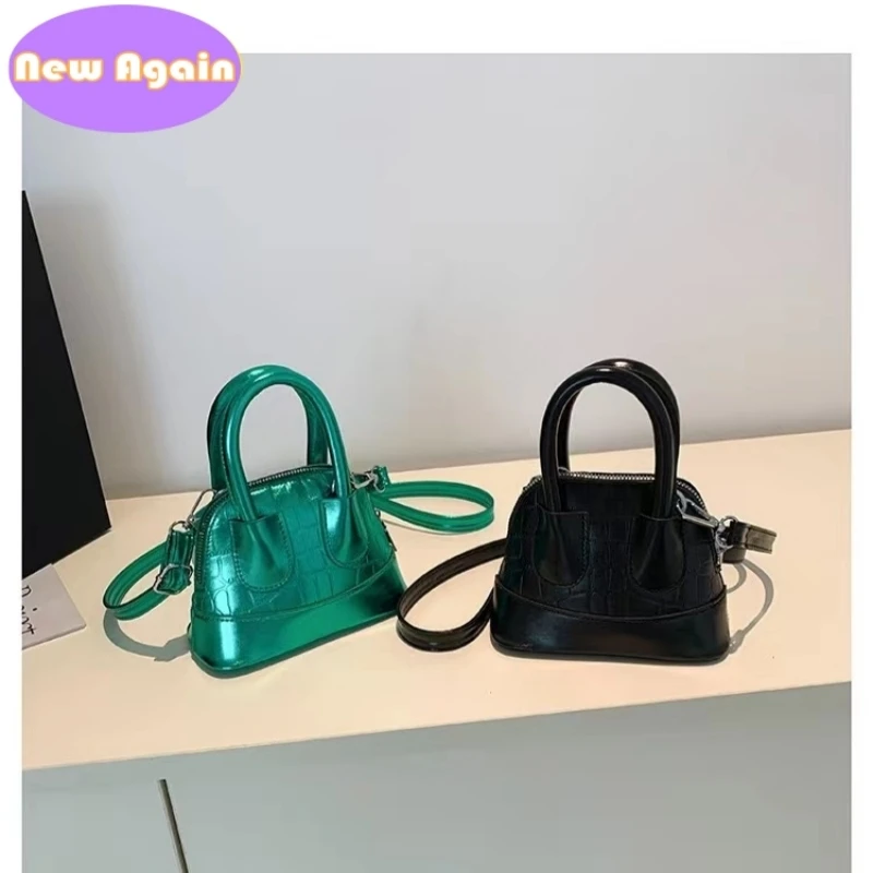 Children's classic stylish handbags Baby girls candy shell totes Kids shiny shoulder bags woman's tinsel pouch Mini purse NA031