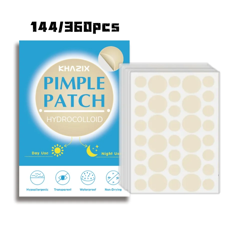 144/360Invisible Acne Patch, Waterproof & Breathable, 24H Wear, Portable
