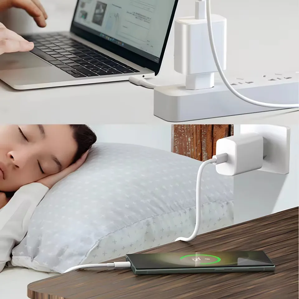 25W PD Fast Charger for Charging USB C Quick Power Adapter Cube iPhone 17 16 15 14 13 Pro Max Samsung S25/24/23 Xiaomi Huawei view 4