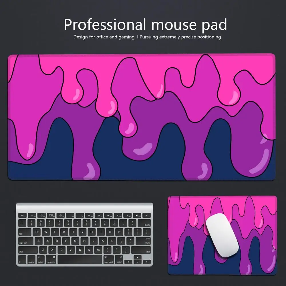 XL Colorful Drip Design Oversized Mouse Pad Abstract Liquid Gaming Surface Desk Mat Fluid Dreams Extra Large Gaming Keyboard Mat