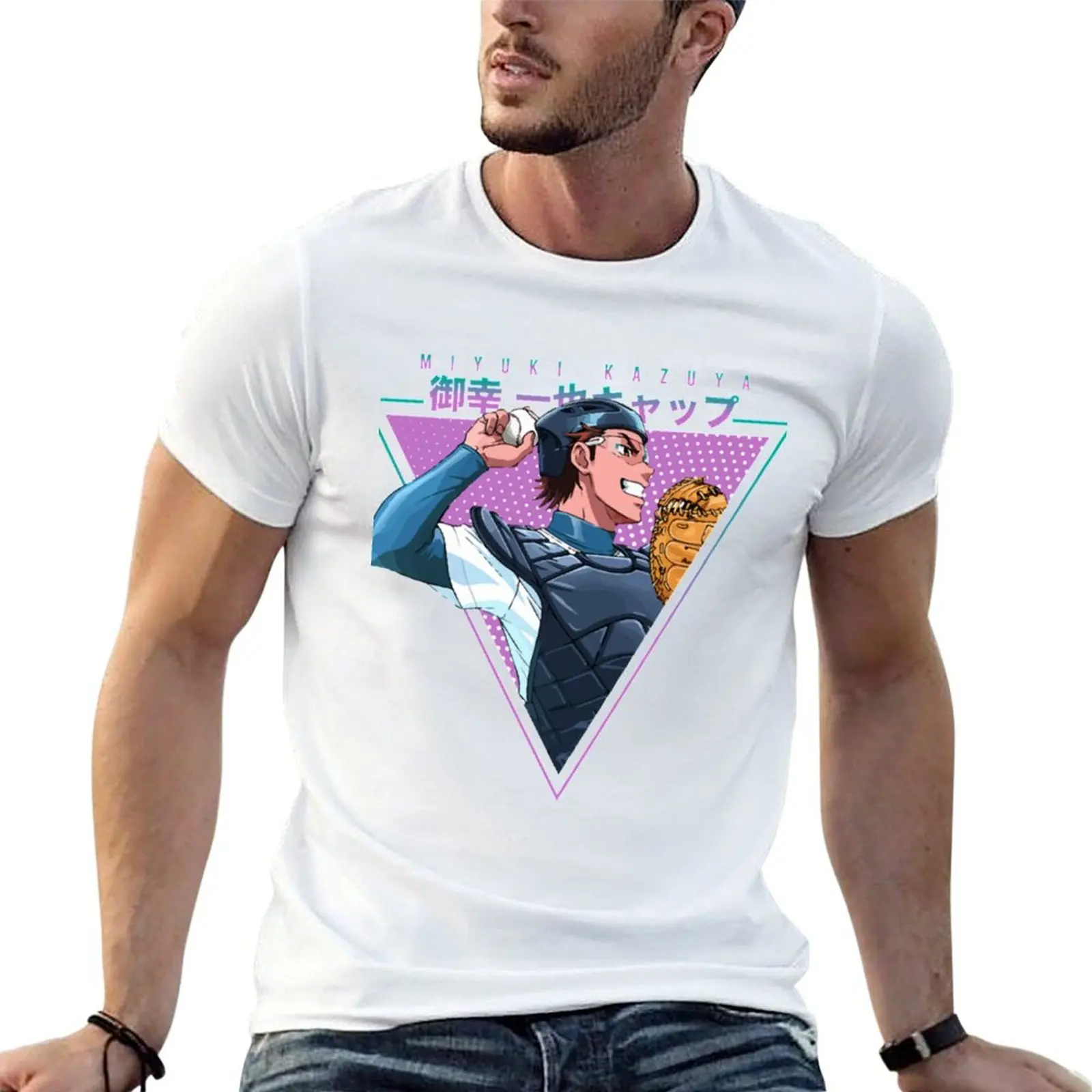 

Miyuki Kazuya -Diamond no Ace T-Shirt funny t shirts man man t shirts for men T-Shirt