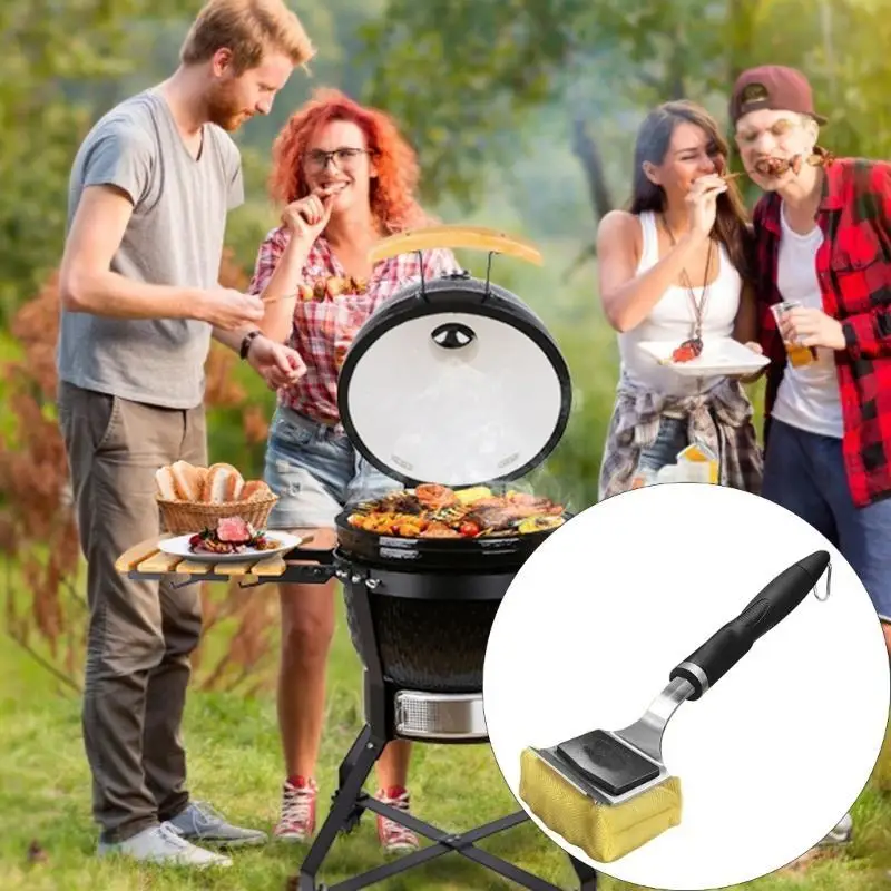 Strong Rustless Barbecue Landscape architect Denial Shed Bristles and Ergonomic Handle for Profound Cleansing Barbecue Plan Y5GB
