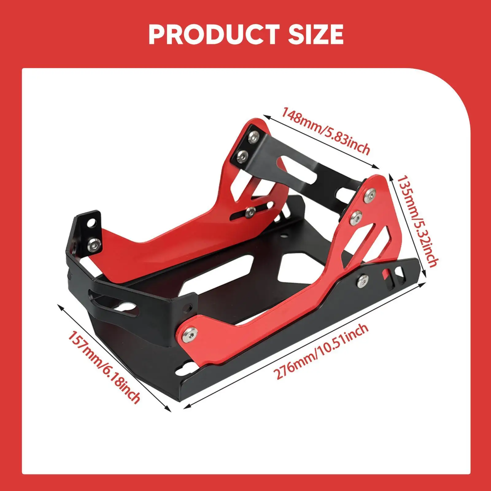 Motorcycle Wheel Chock Heavy Duty Iron Stand Adjustable Tire Holder for Transportation and Storage