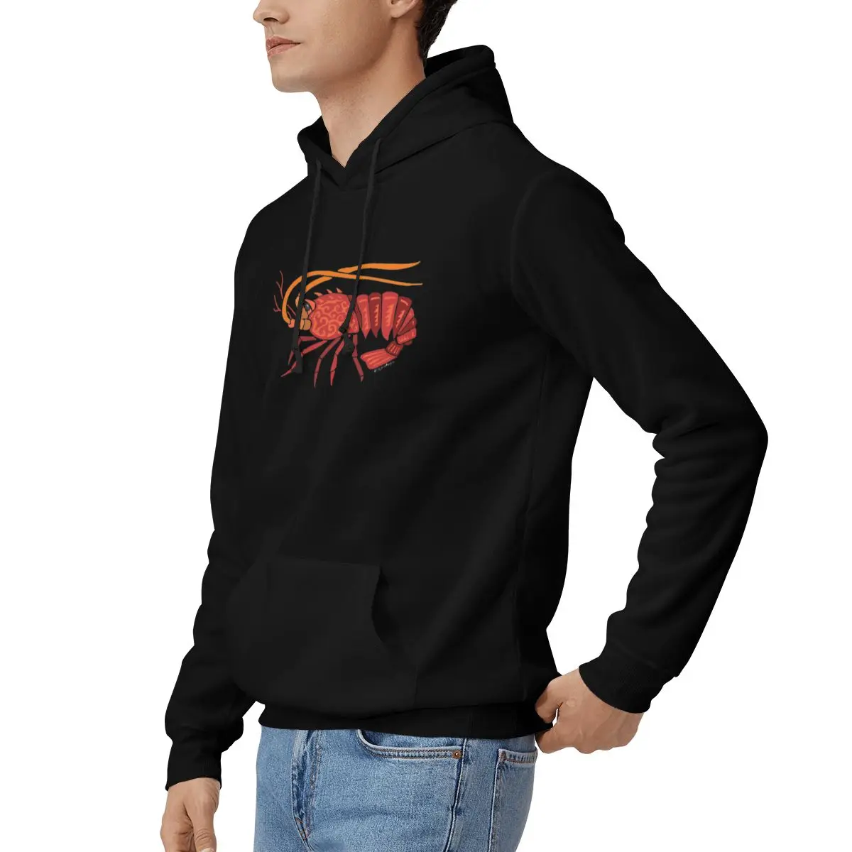 California Spiny Lobster Design - สีHoodiesผู้ชายผู้หญิงลําลองเสื้อแขนยาวStreetwearฤดูใบไม้ร่วงฤดูหนาว