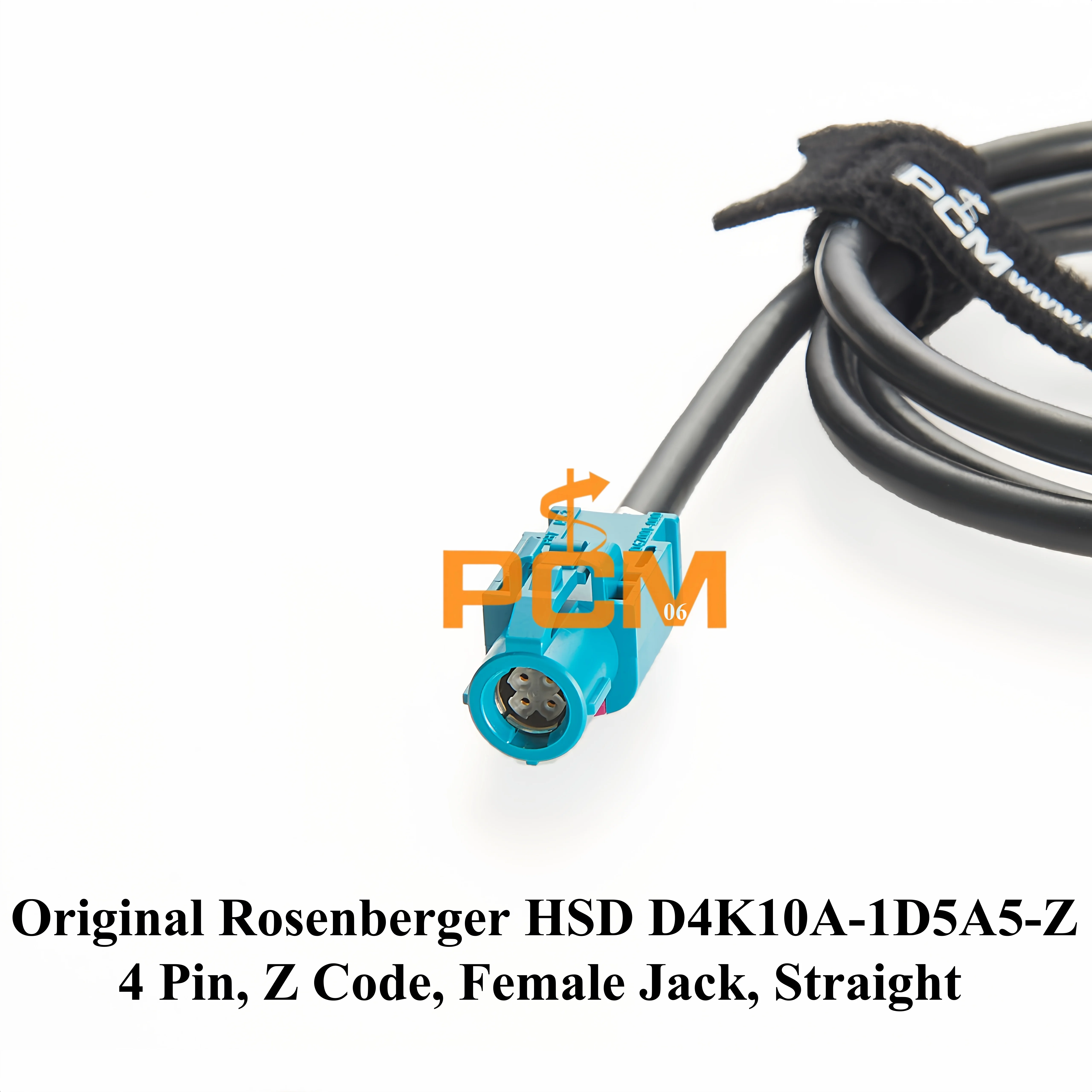 Original Rosenberger HSD 4P Z Buchse Gerade D4K10A-1D5A5-Z auf Amphenol HSD 4P O Buchse Rechtwinklig 3HSD-UORJ-C44W0 LVDS Kabel – Detail 3