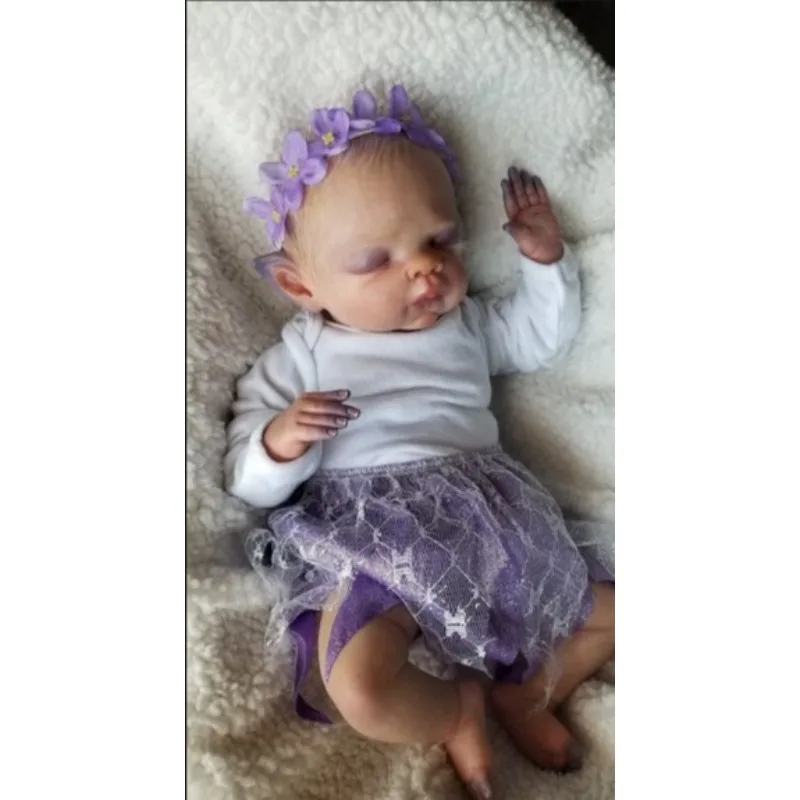 16inch 40cm Reborn Baby Kit Pumpkin Pixie  Fresh Color Lifelike Soft Touch Reborn Unpainted Kit DIY Parts