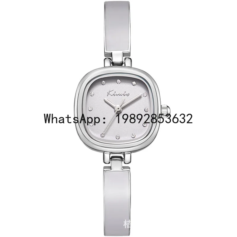 ZF Women's Watch: Exquisite, Compact, Simple, Small Square Shape, Bracelet-Style Wristwatch