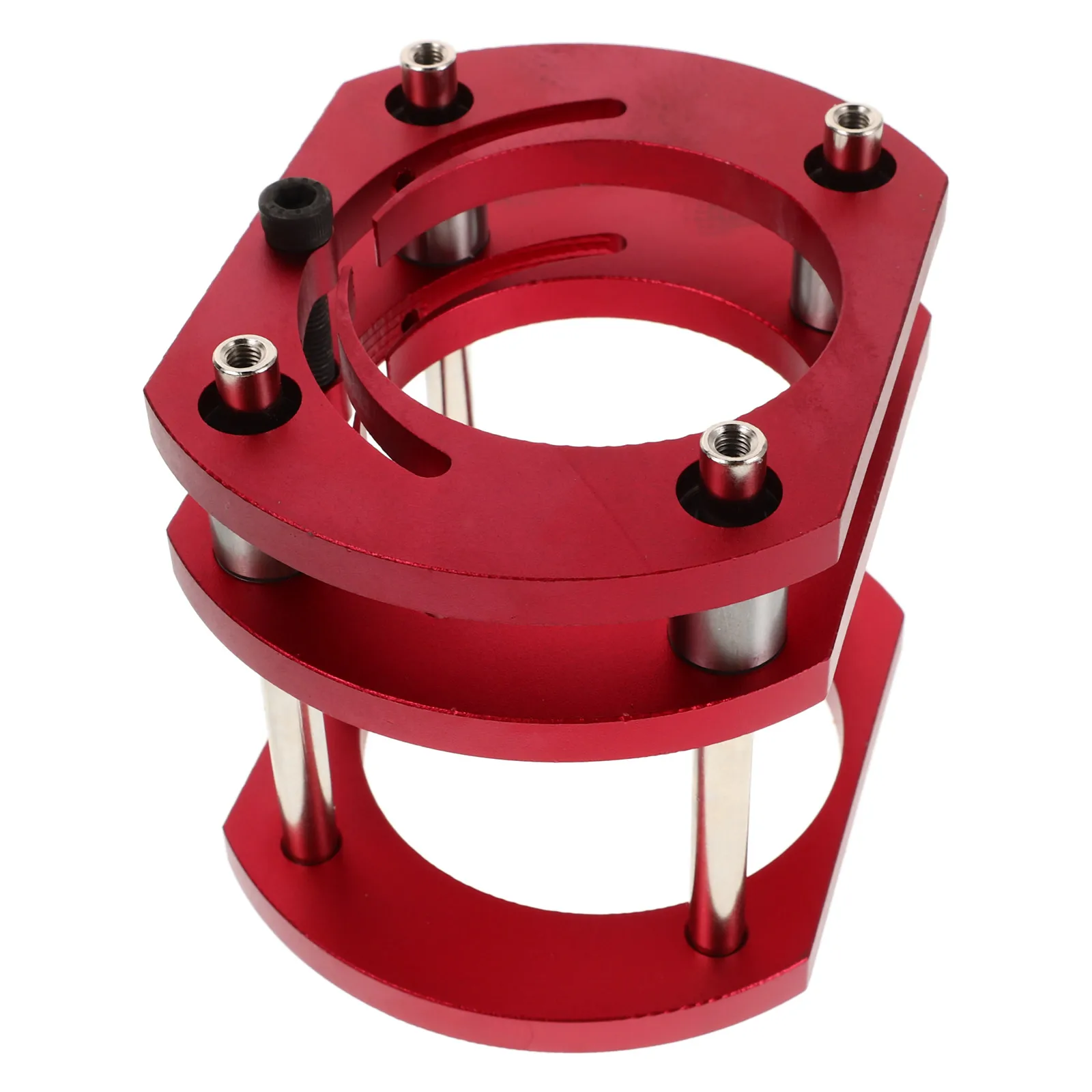 

Precision Router Lift Base Aluminium Alloy Milling Table Lifting System For Stable Trimming Slotting Woodworking Fixtures