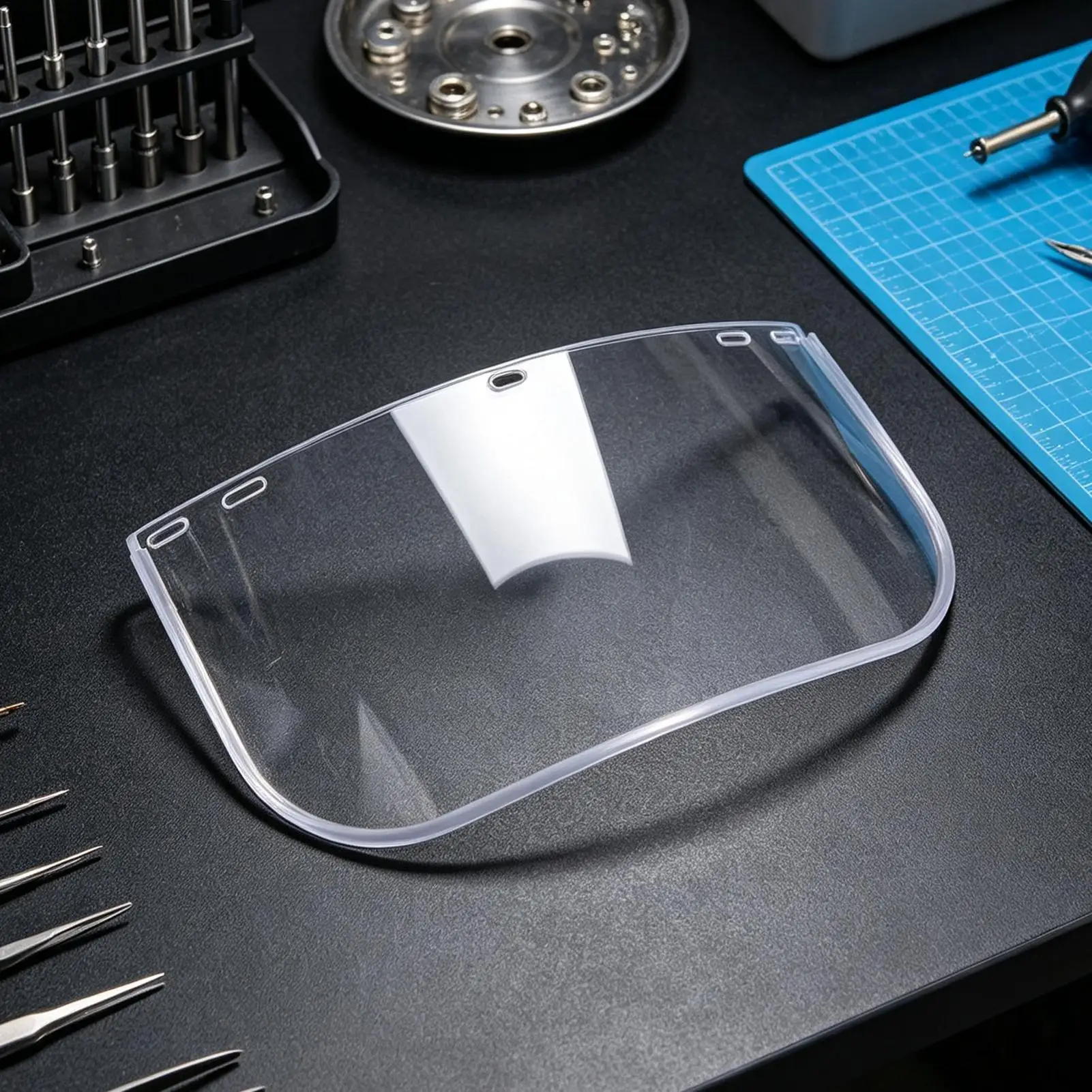 Welding Helmet Replacement Lens 15.75x7.87inch Clear Splash Proof Helmet Replacement Protective Lens for Welders Hobbyists