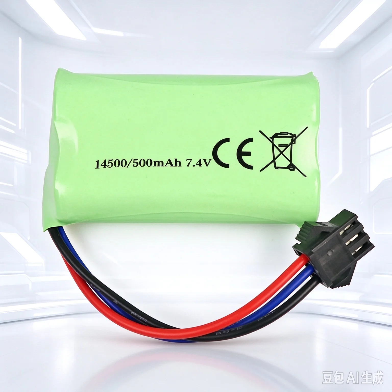 7.4V 500mAh 14500 Li-ion Battery Pack for RC Toy Car